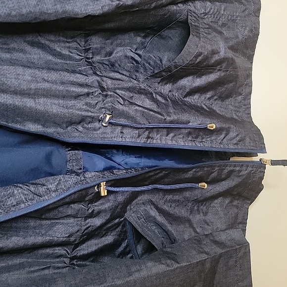 INTL DETAILS Navy Blue Parka In A Pocket SIZE Medium - Picture 3 of 7